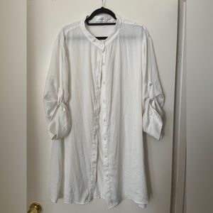 Summersalt The Silky Luxe Short Effortless Shirtdress Cover-Up Size 1X